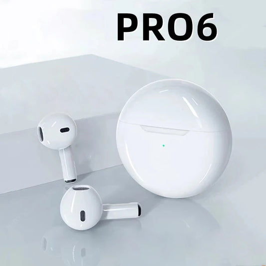 Air Pro6 Bluetooth Headphones Tws Earphone Bluetooth Wireless Bluetooth Headset Pods EarPods Wireless Headphones Pro 6 Earbuds