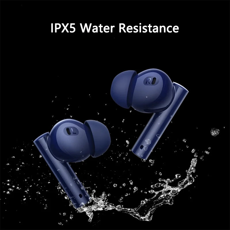 Global Version realme Buds Air 5 TWS Earphone 50dB Active Noise Cancellation 38Hour Battery Life IPX5 Bluetooth 5.3