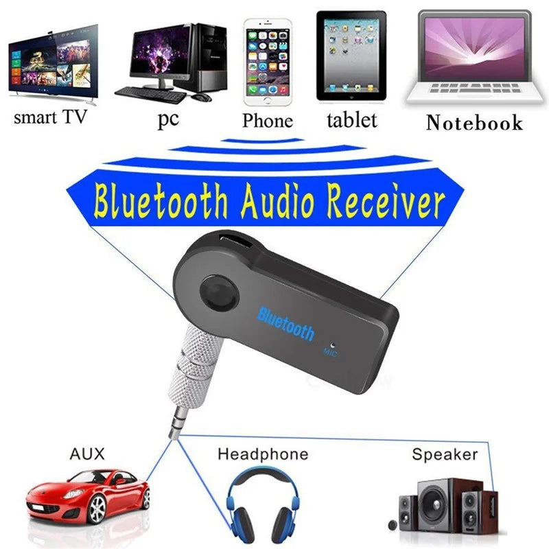 2 in 1 Wireless Bluetooth 5.0 Receiver Transmitter Adapter 3.5mm Jack For Car Music Audio Aux A2dp Headphone Reciever Handsfree