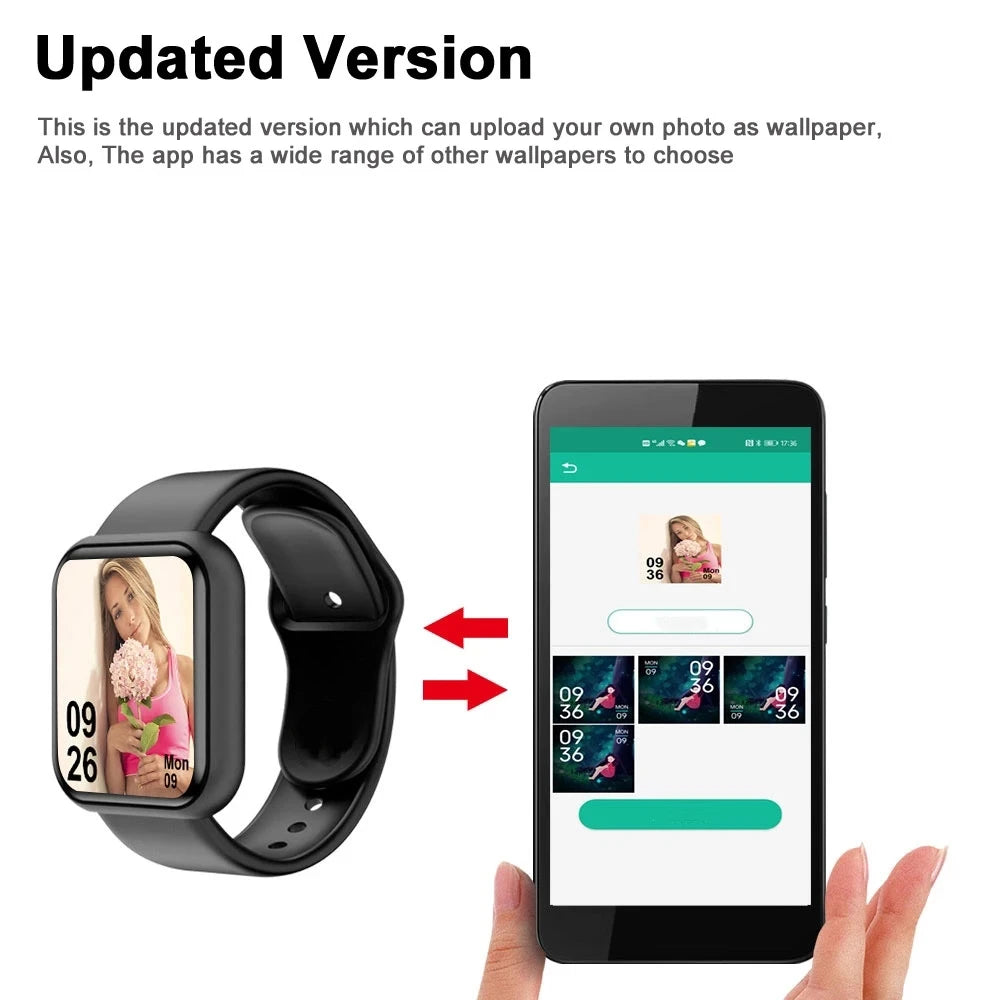 Smart Watches Weather Music Player Message Heart Rate Monitor Fitness Bracelet Men Gift Woman Smartwatch For IOS Android D13 116