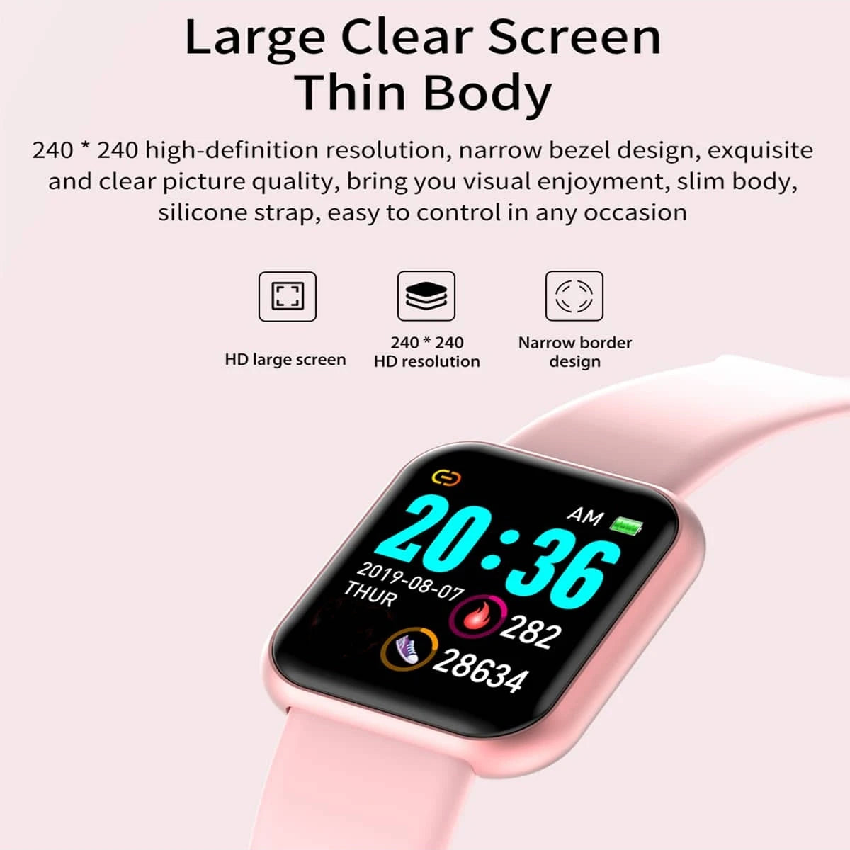 New Smart Watch For Men Wristwatch Women Fitness Sport Bracelet Bluetooth Connected Phone Player Music Control Digital Watches