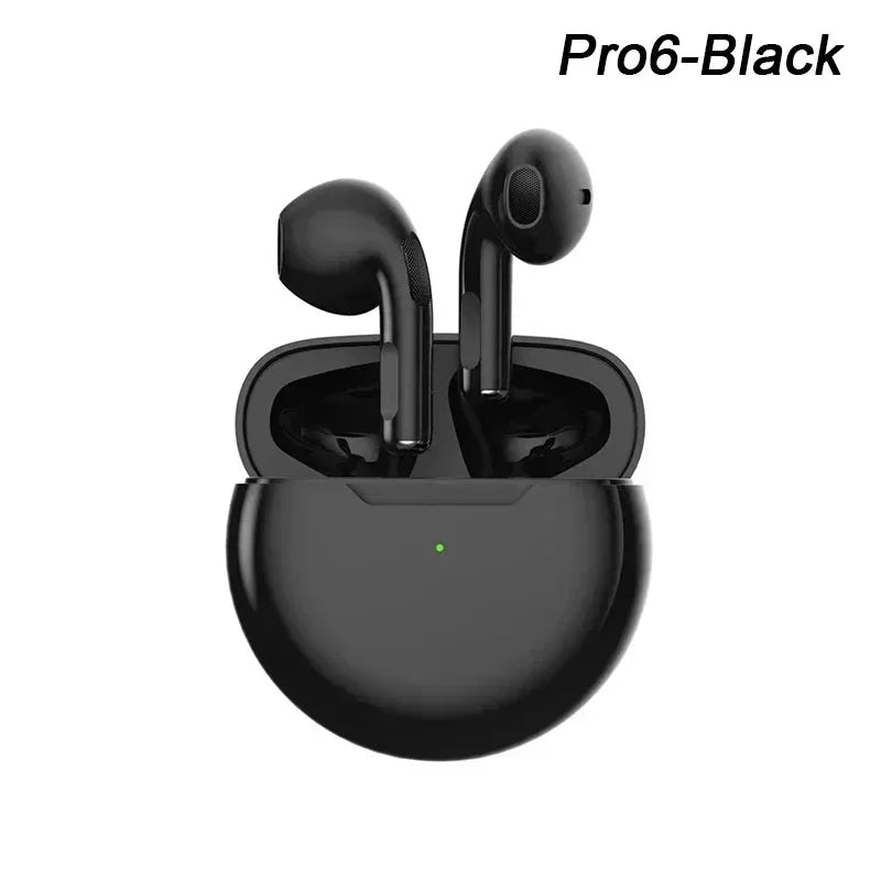 Air Pro6 Bluetooth Headphones Tws Earphone Bluetooth Wireless Bluetooth Headset Pods EarPods Wireless Headphones Pro 6 Earbuds