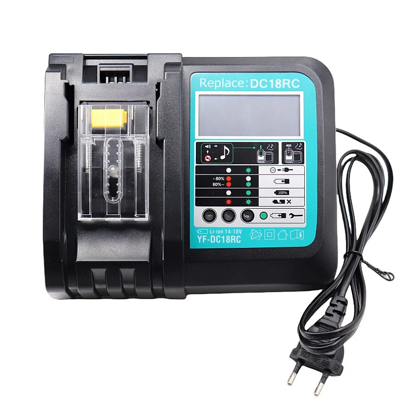 DC18RC Li-ion Battery 3A Charger for Makita 18V 14.4V BL1860B,BL1850B,BL1840,BL1830,BL1820,BL1415,BL1440 Power tool Charger