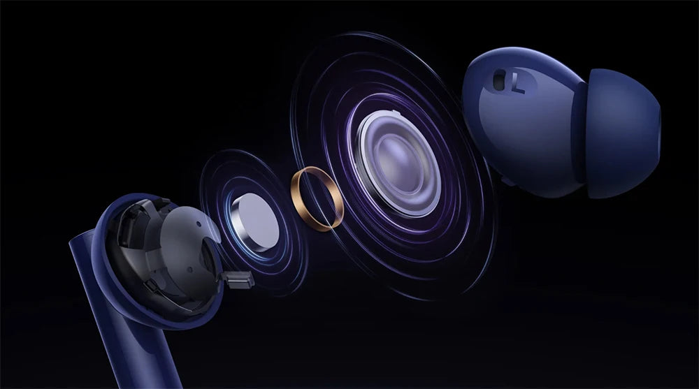 Global Version realme Buds Air 5 TWS Earphone 50dB Active Noise Cancellation 38Hour Battery Life IPX5 Bluetooth 5.3